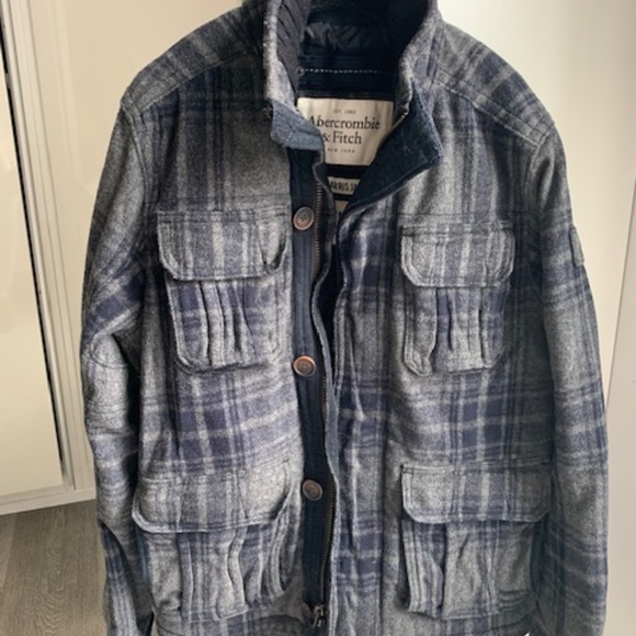 Abercrombie &Fitch Lake Harris Jacket XL plaid excellent - Picture 1 of 5